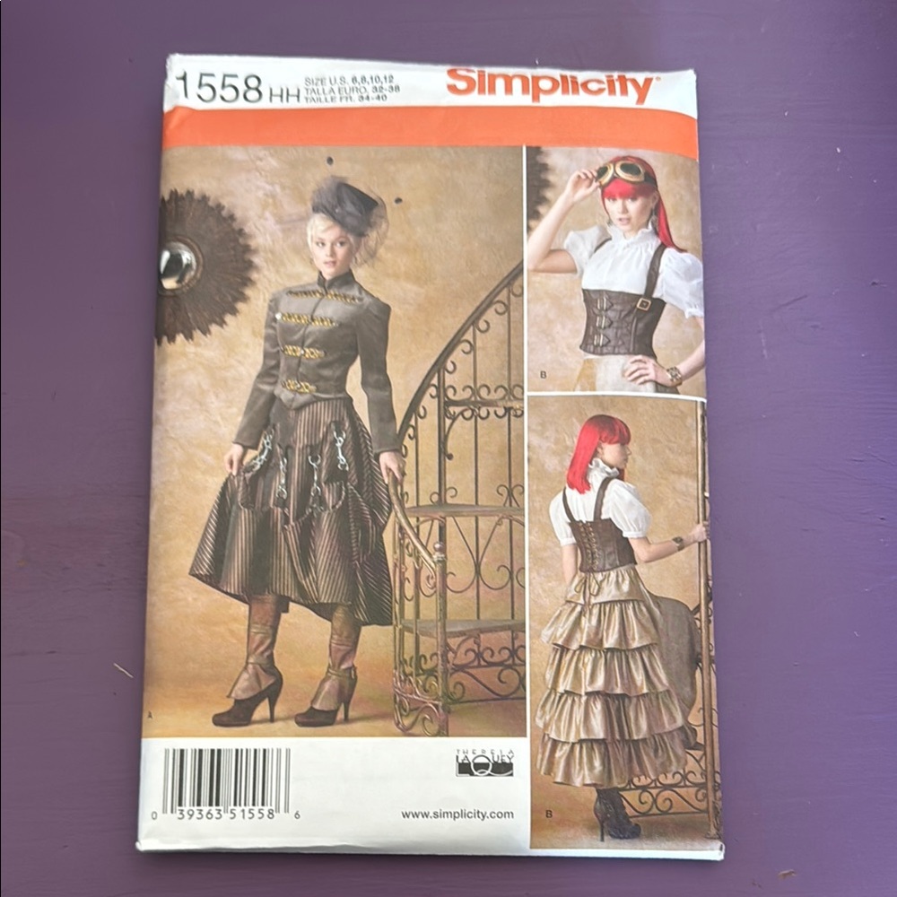 Simplicity Pattern 1558 Size HH 6-8-10-12